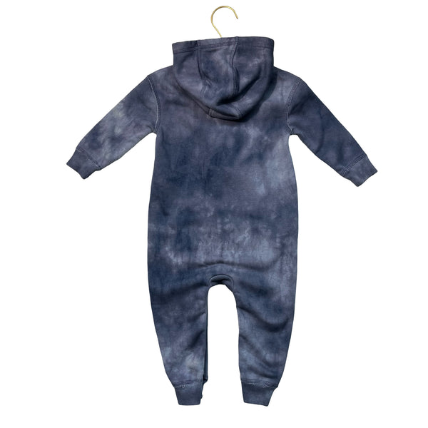 Baby Gap Blue Tie-Dye Hooded One Piece - Size 12-18 Mo