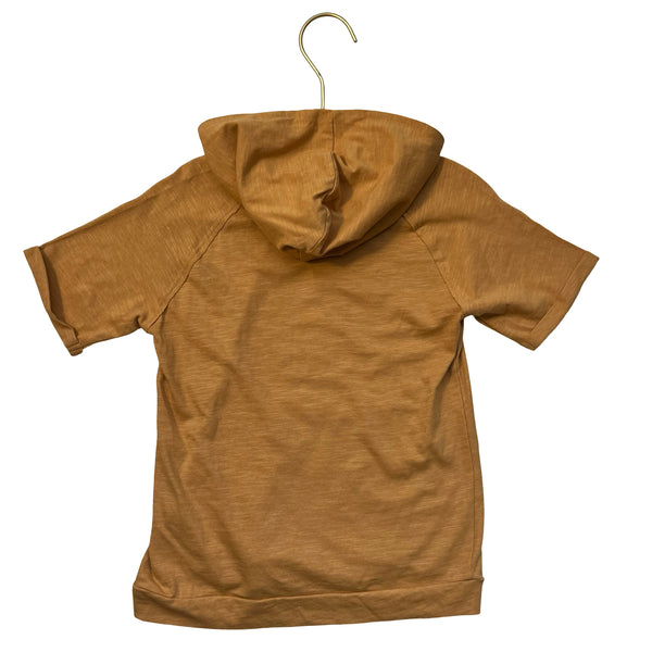 Zara Mustard Yellow Hooded Shirt - Size 3-4