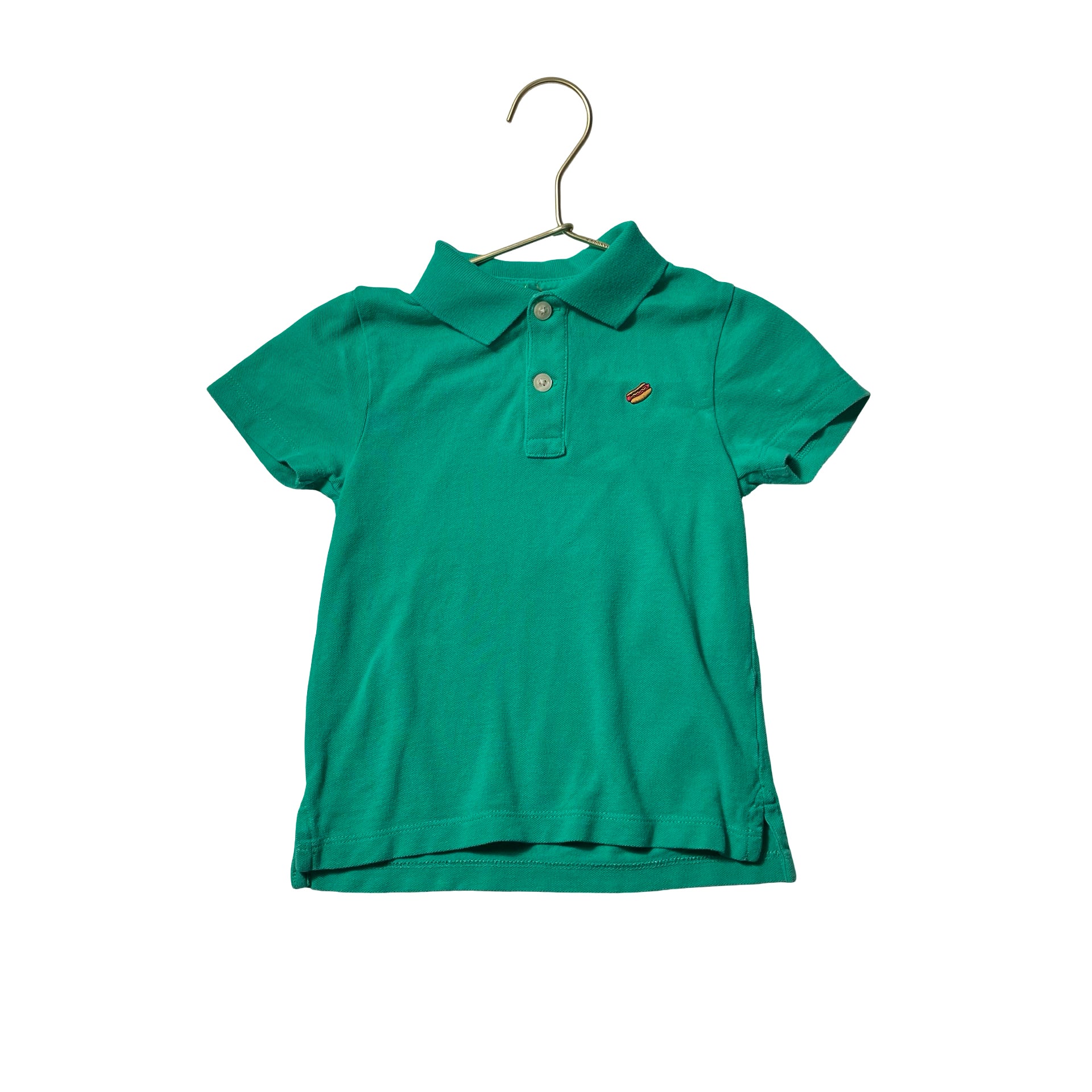 Crewcuts Green Hot Dog Polo - Size 3