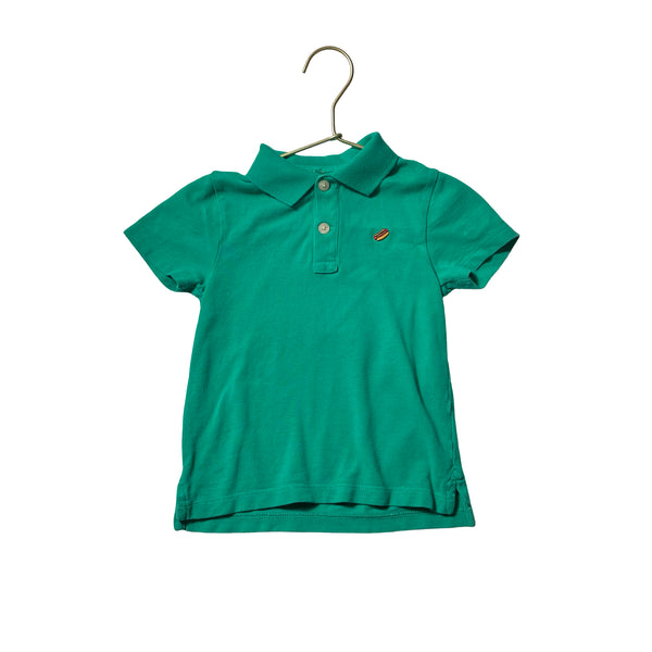 Crewcuts Green Hot Dog Polo - Size 3