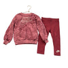 Nike Dusty Rose Animal Print Sweatshirt & Leggings Set - Size 3T