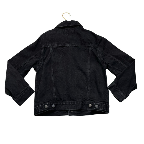 Old Navy Black Denim Jean Jacket - Size M 8