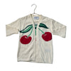 Old Navy SoSoft Ivory Cherry Graphic Open-Front Cardigan Sweater - Size 4T