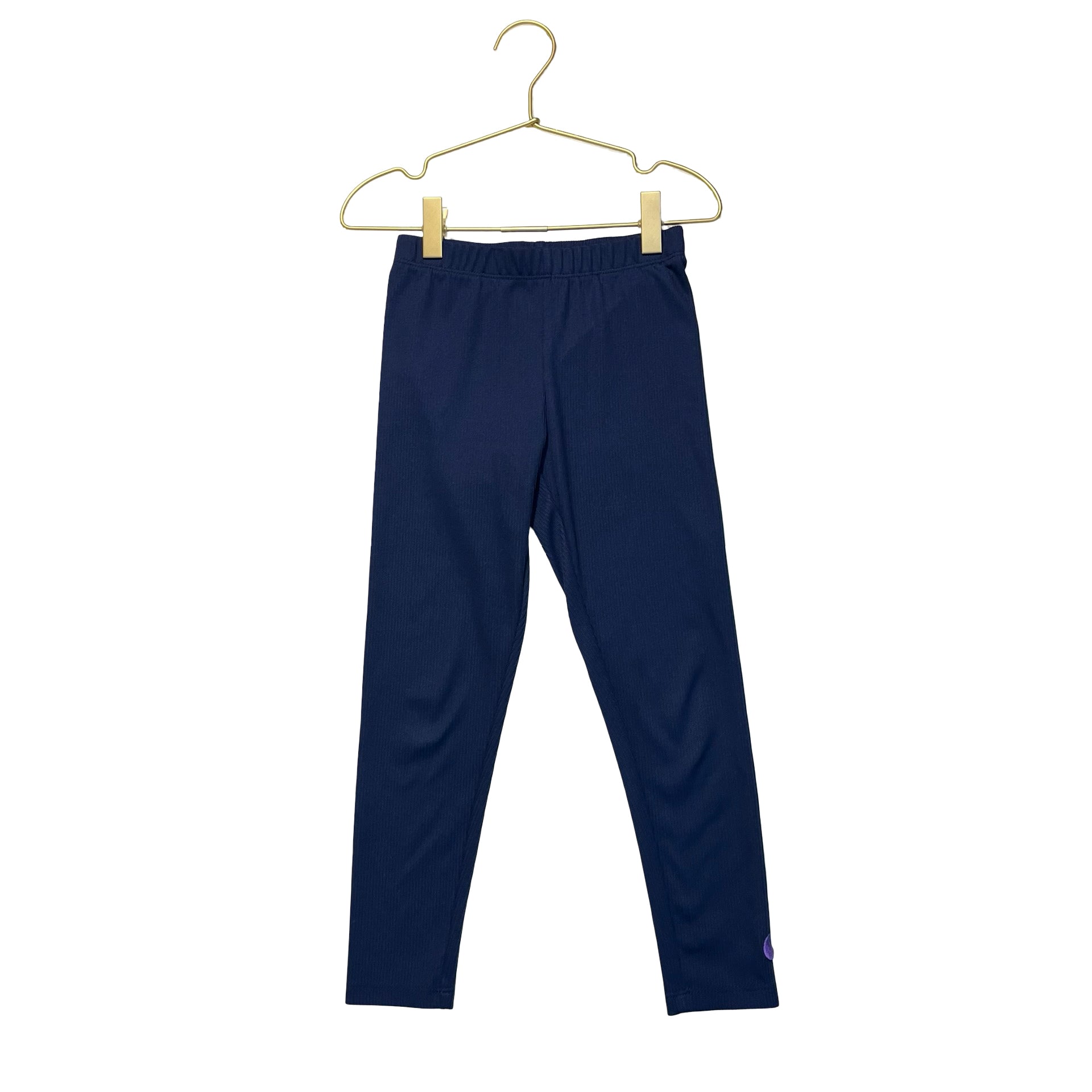 Nike Navy Ribbed Leggings - Size 6