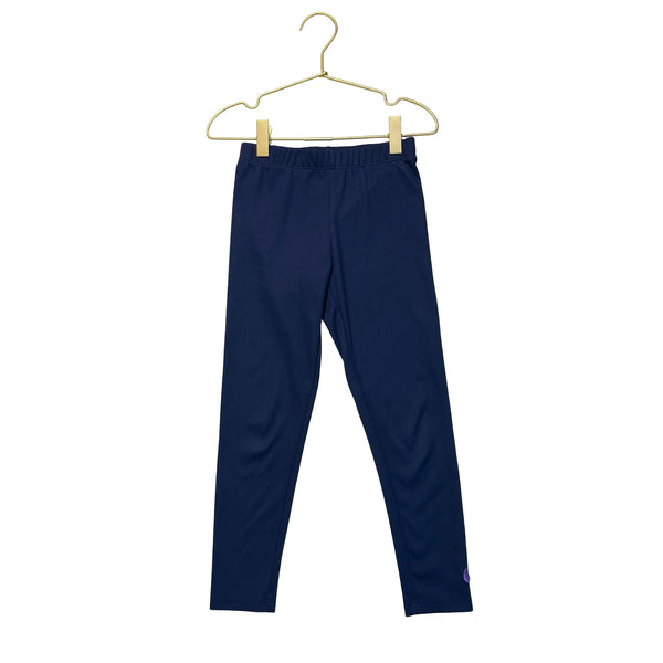 Nike Navy Ribbed Leggings - Size 6
