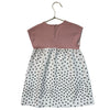 Zara Ivory & Black Dot & Pink Dress - Size 3-4
