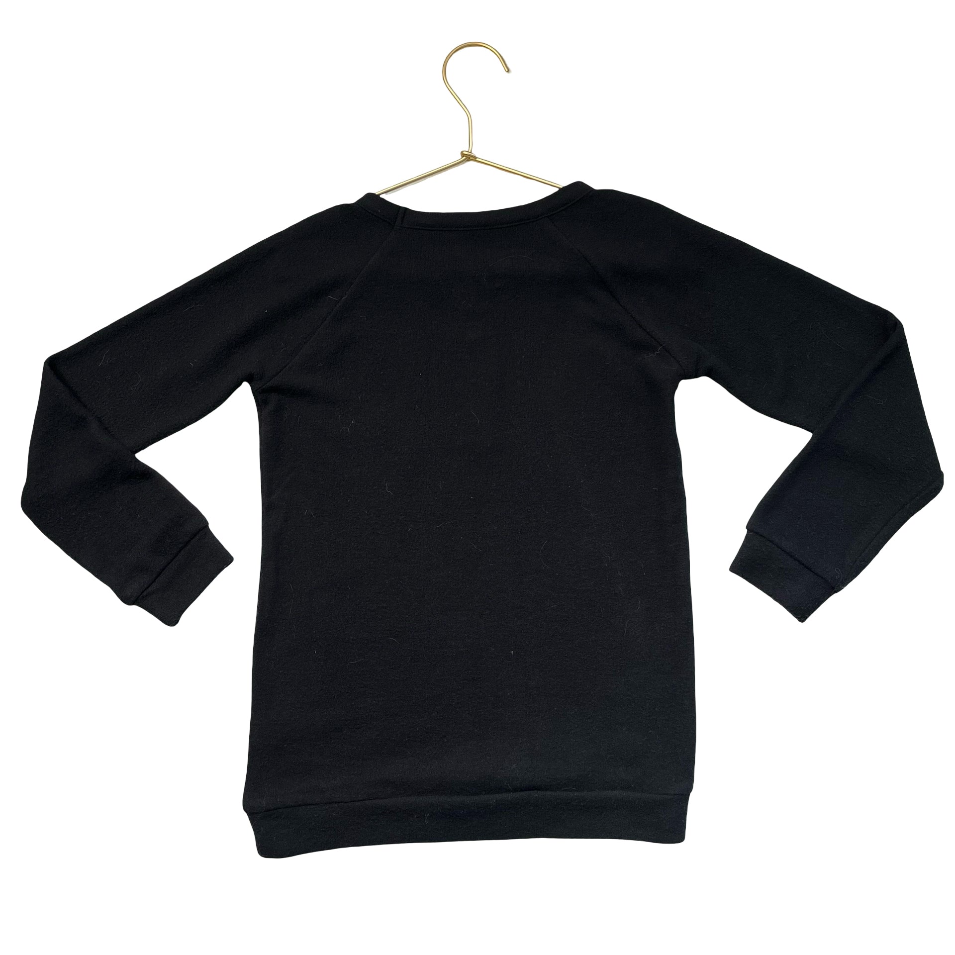 Chaser Black Fuzzy 'Boo!' Halloween Top  - Size 7