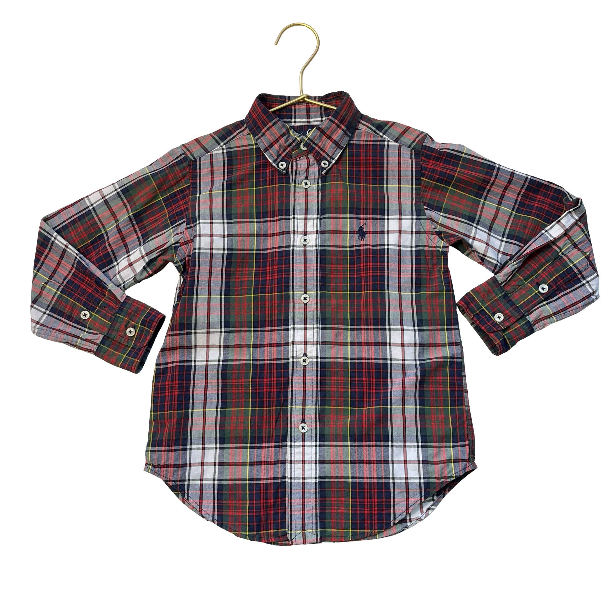 Ralph Lauren Tartan Plaid Button Down Shirt - Size 4
