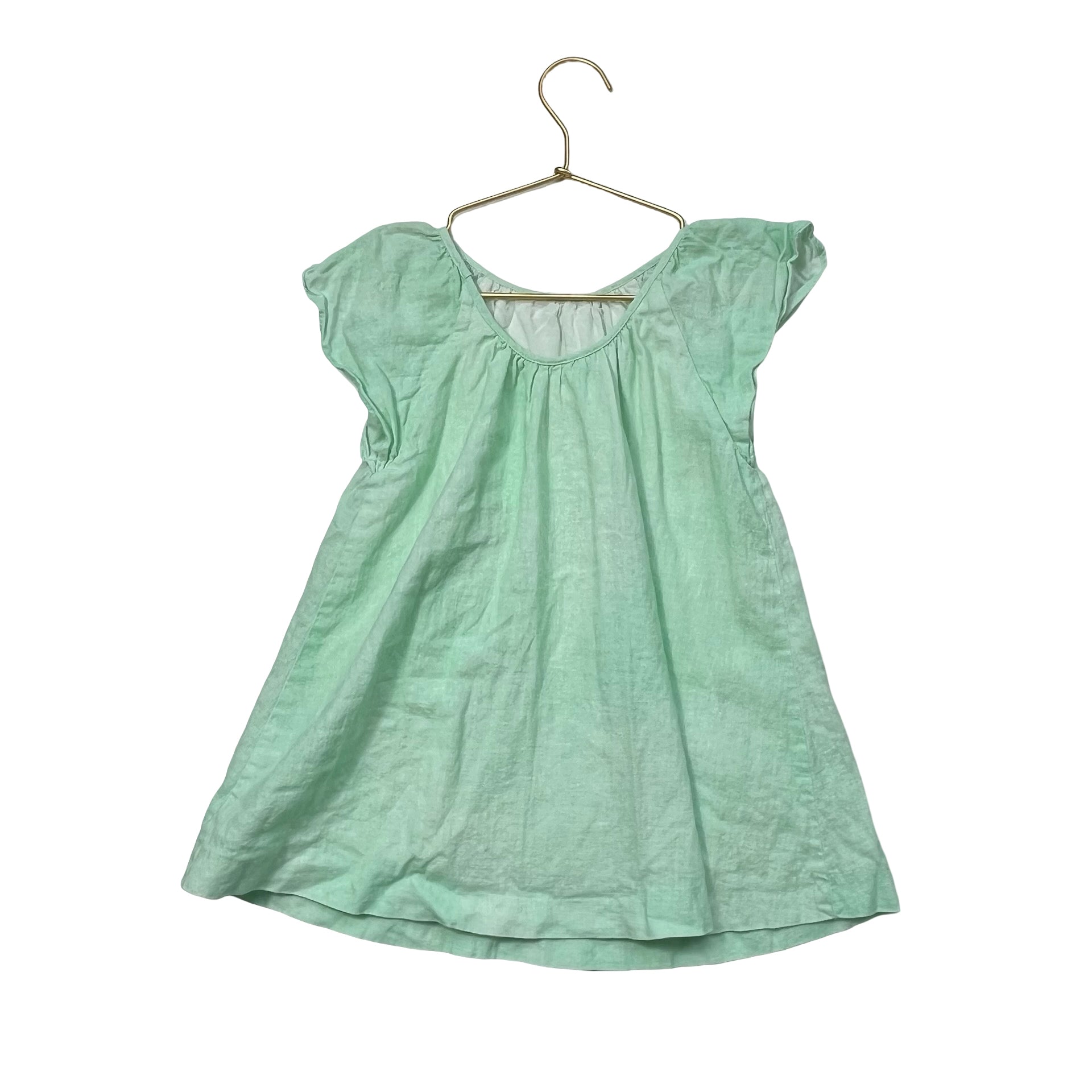 Zara Mint Green & Blue Flower Graphic Dress - Size 4