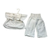 Zara Ivory Blouse & Wide-Leg Pants Set - Size 18-24 Mo
