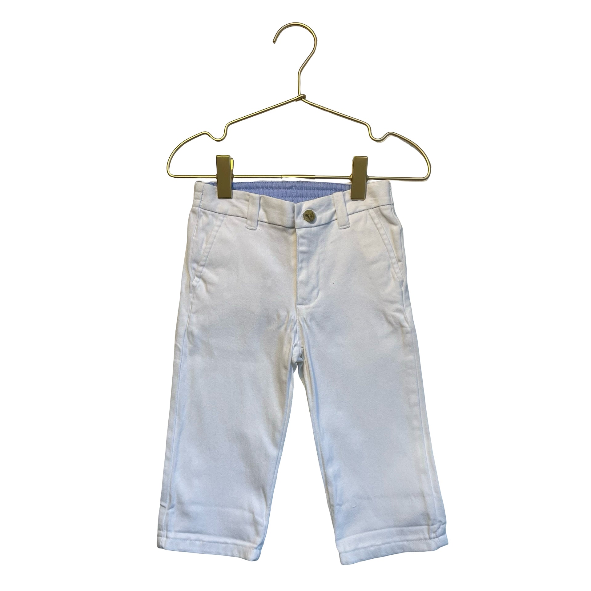 Janie and Jack White Chino Pants - Size 12-18 Mo