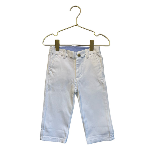 Janie and Jack White Chino Pants - Size 12-18 Mo