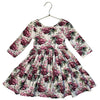 Janie and Jack Ivory & Pink Rose Print Dress - Size 4