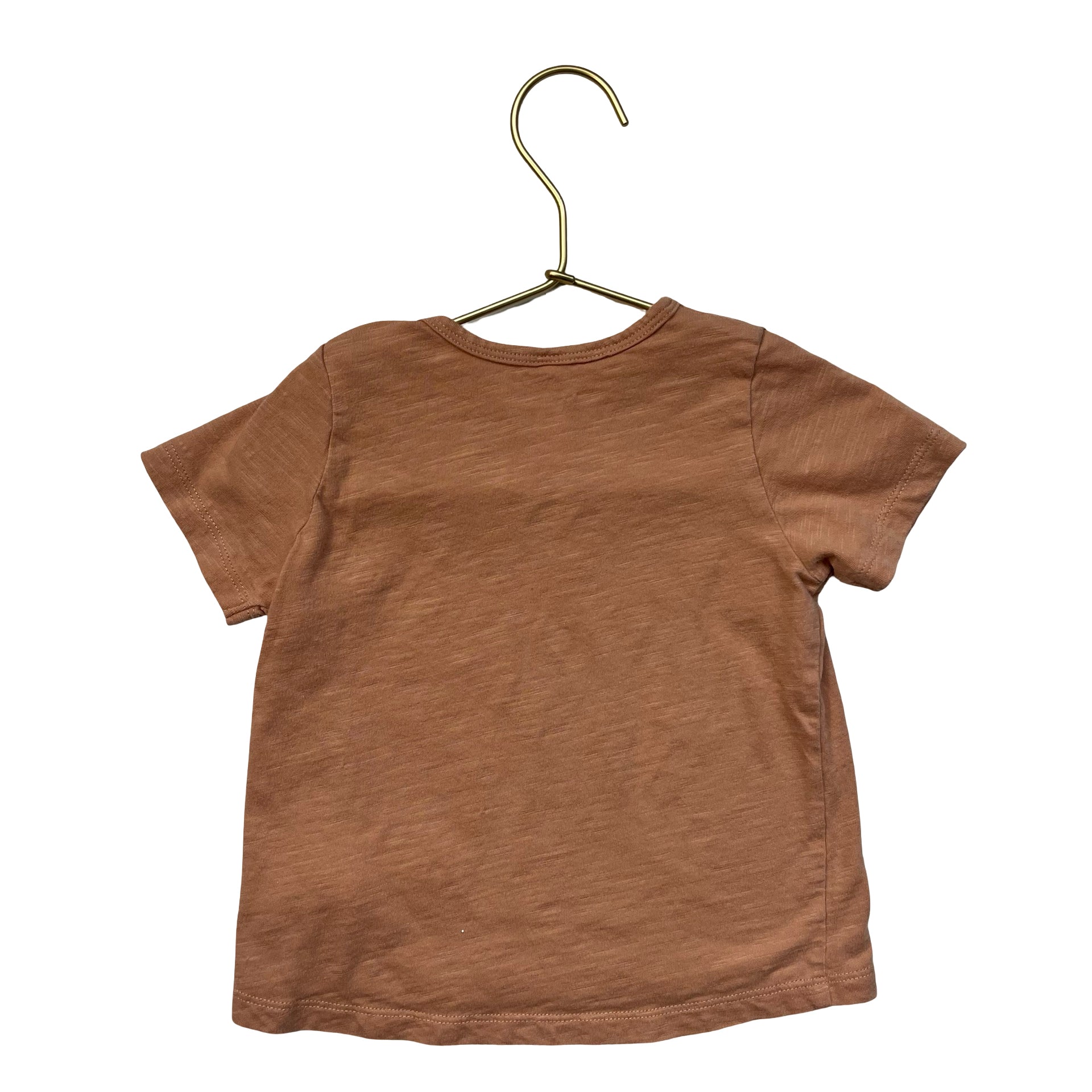 Rylee & Cru Peach Embroidered 'Hello Sunshine' T-Shirt - Size 12-18 Mo