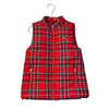 Tommy Hilfiger Red Tartan Plaid Puffer Vest - Size 6