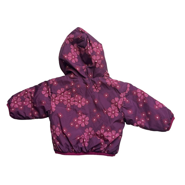 North Face Lavender &  Plum Floral Reversible Jacket - Size 0-3 Mo