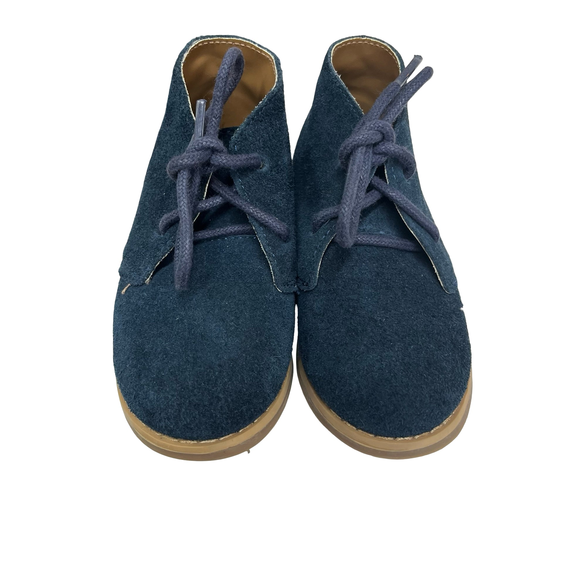Janie and Jack Navy Suede Ankle Boots - Size 6