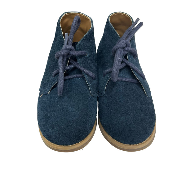 Janie and Jack Navy Suede Ankle Boots - Size 6