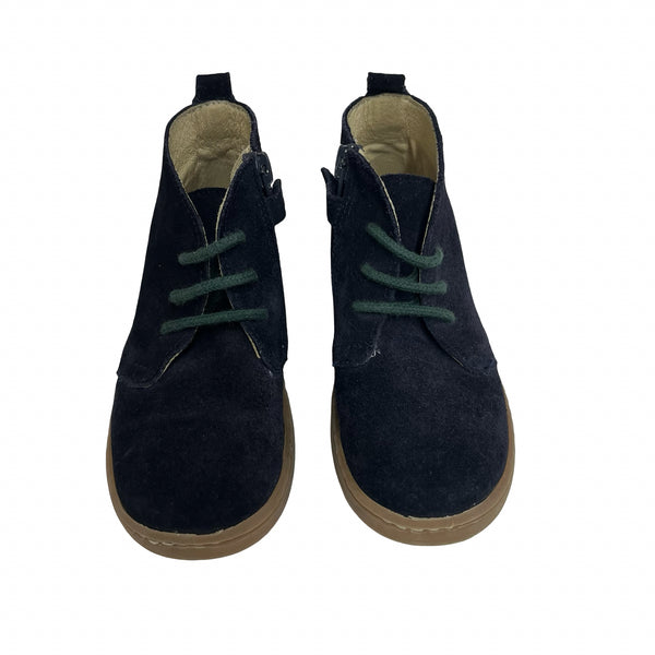 Jacadi Navy Suede Ankle Boots - Size 26 (9.5)