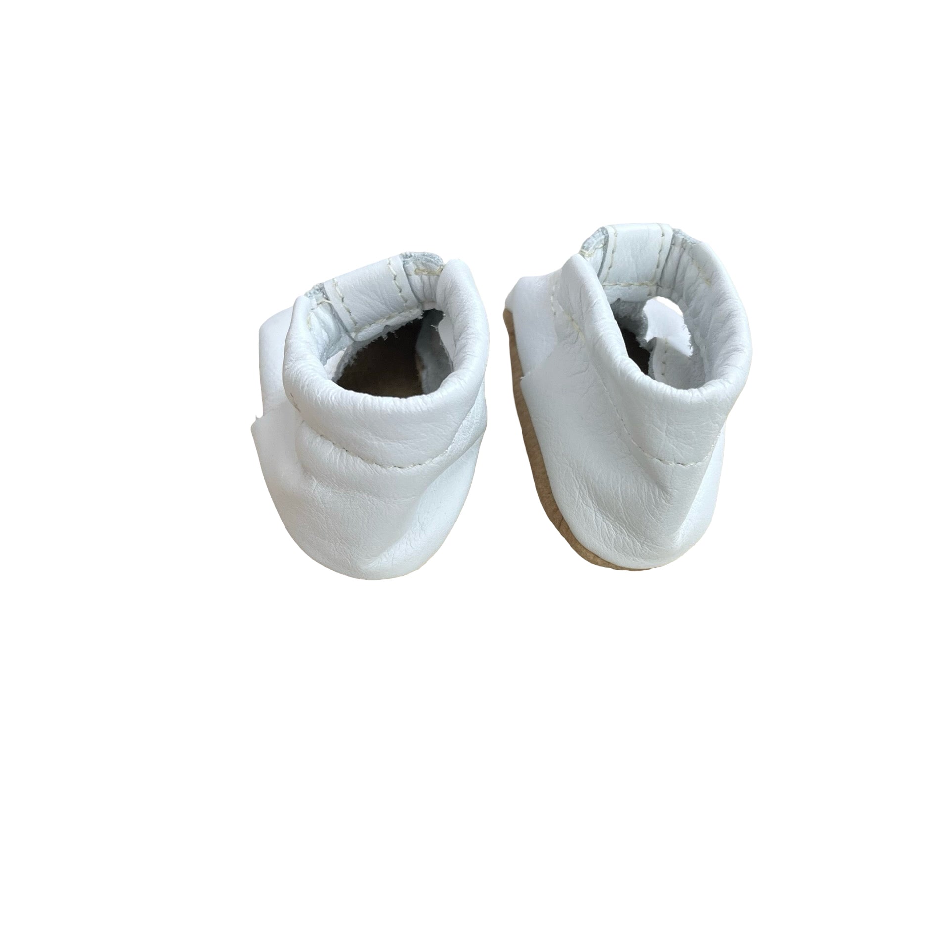 Freshly Picked White Leather Soft-Sole Shoes - Size 1