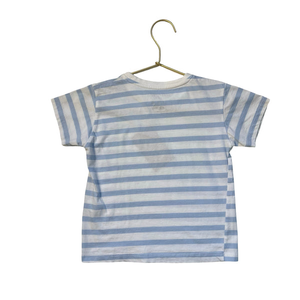 Pati De St Barth Blue Striped T-Shirt - Size 4