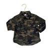 Baby Gap Brown & Green Camo Corduroy Button Down Shirt - Size 18-24 Mo