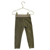 Mini Boden Olive Green Velour Leggings - Size 2-3