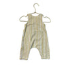 Pehr Ivory & Yellow Striped Overall One-Piece - Size 0-3 Mo