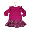 Polo Ralph Lauren Pink Sweatshirt & Floral Dress - Size 3