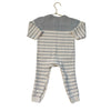 Baby Gap Gray & Ivory Cotton Knit One-Piece - Size 18-24 Mo