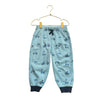 Monica + Andy Light Blue Bike & Scooter Print Joggers - Size 4Y