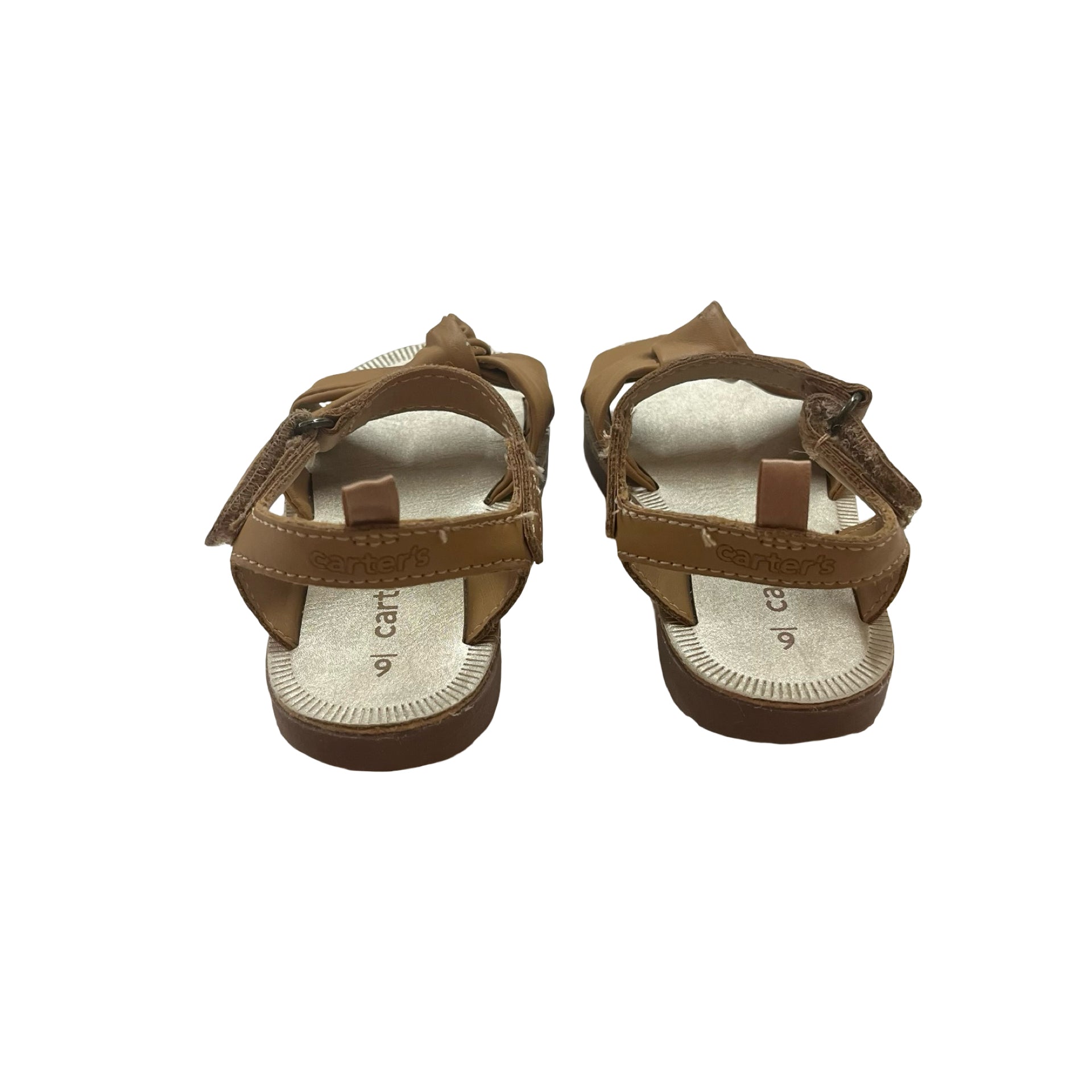 Carter's Brown Faux Leather Sandals - Size 6