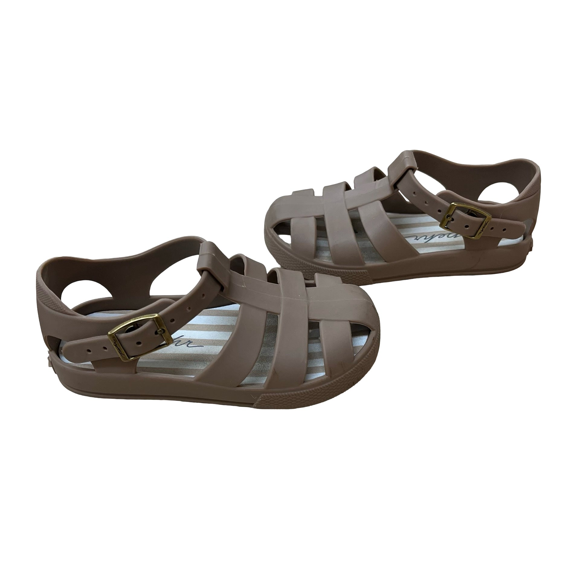 Pehr Brown Closed-Toe Sandals - Size 7