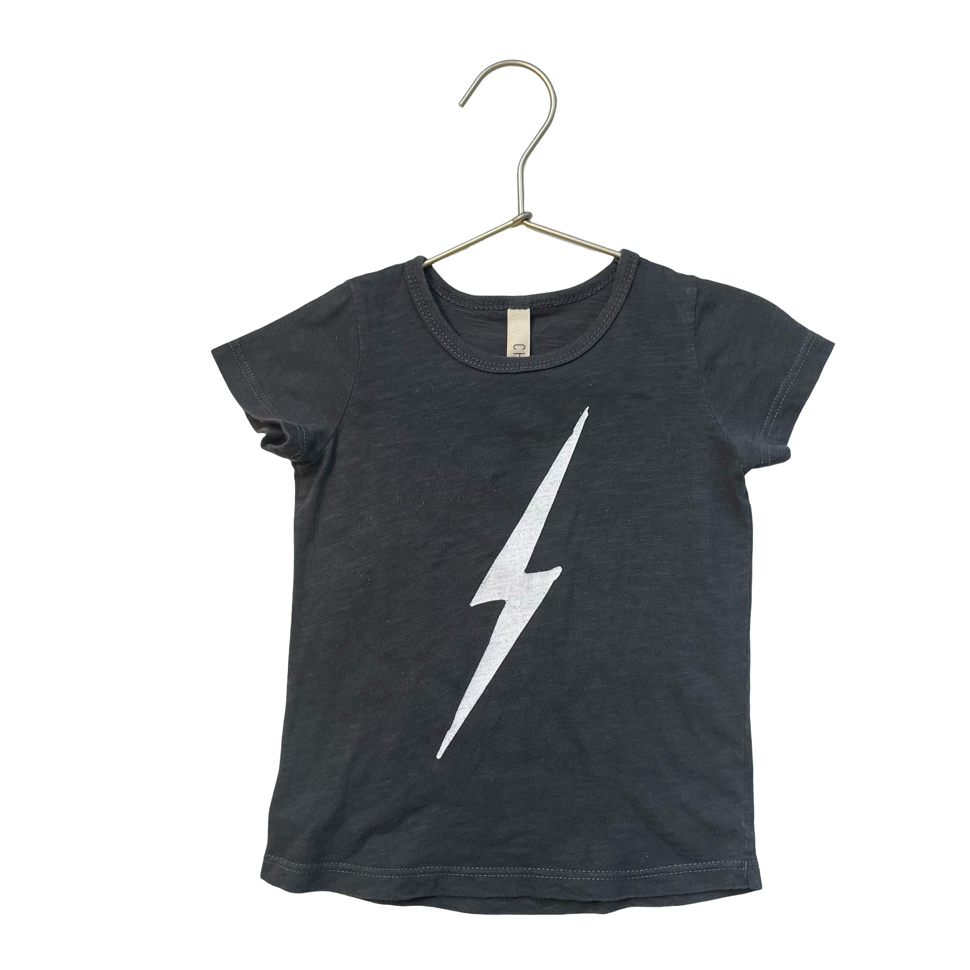 Childhoods Clothing Dark Gray Bolt T-Shirt - Size 12-18 Mo