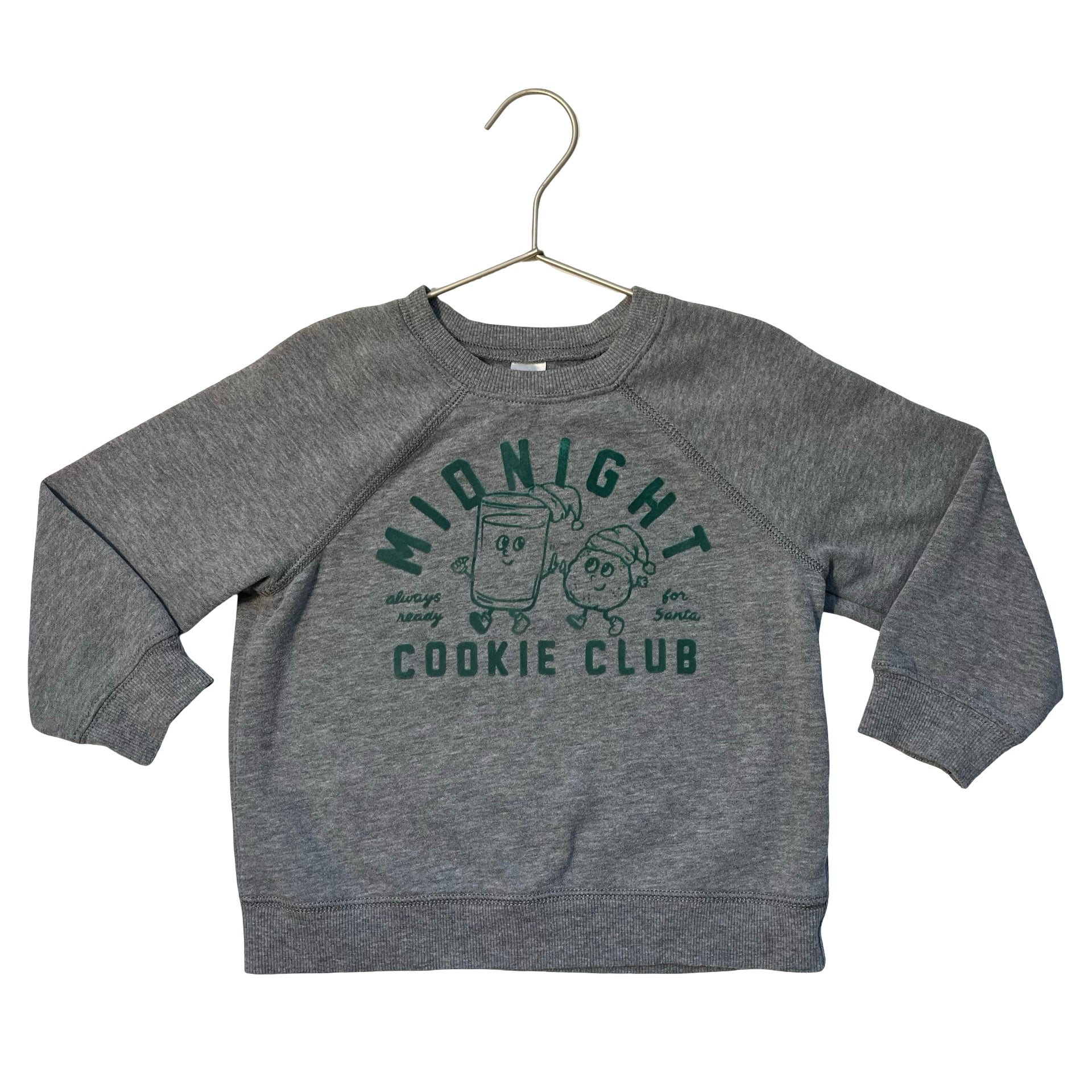 Carter's Gray 'Midnight Cookie Club' Christmas Sweatshirt - Size 4T