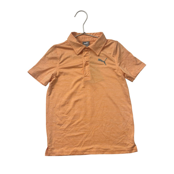 Puma Orange Athletic Polo Shirt - Size 5