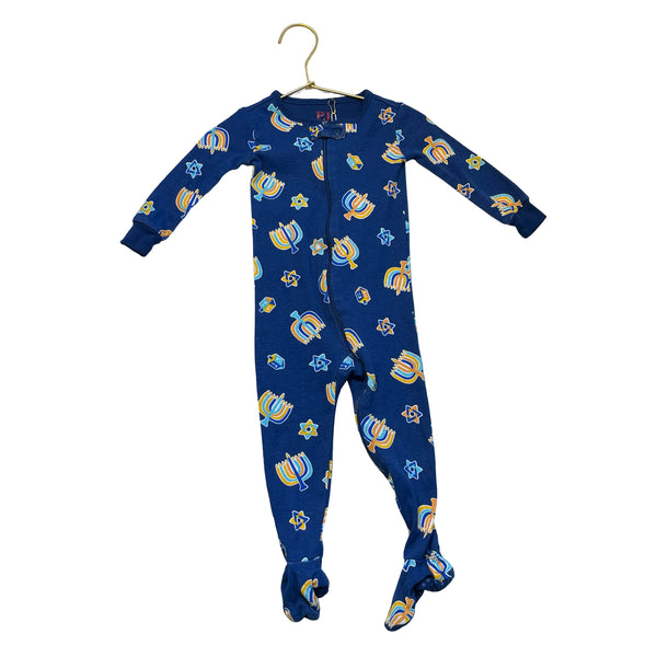 Children's Place Blue Hanukkah One Piece - Size 9-12 Months