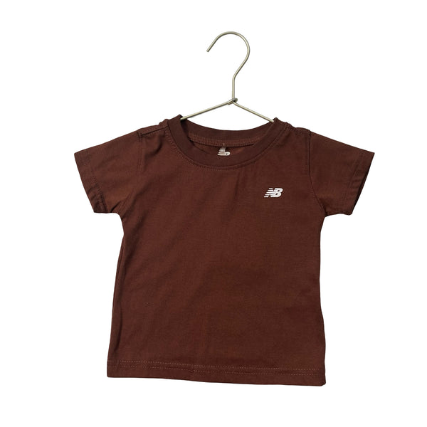 New Balance Brown Logo Tee - Size 18 Mo