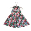 Janie and Jack Flower Print Dress, Eyelet Trim - Size 3