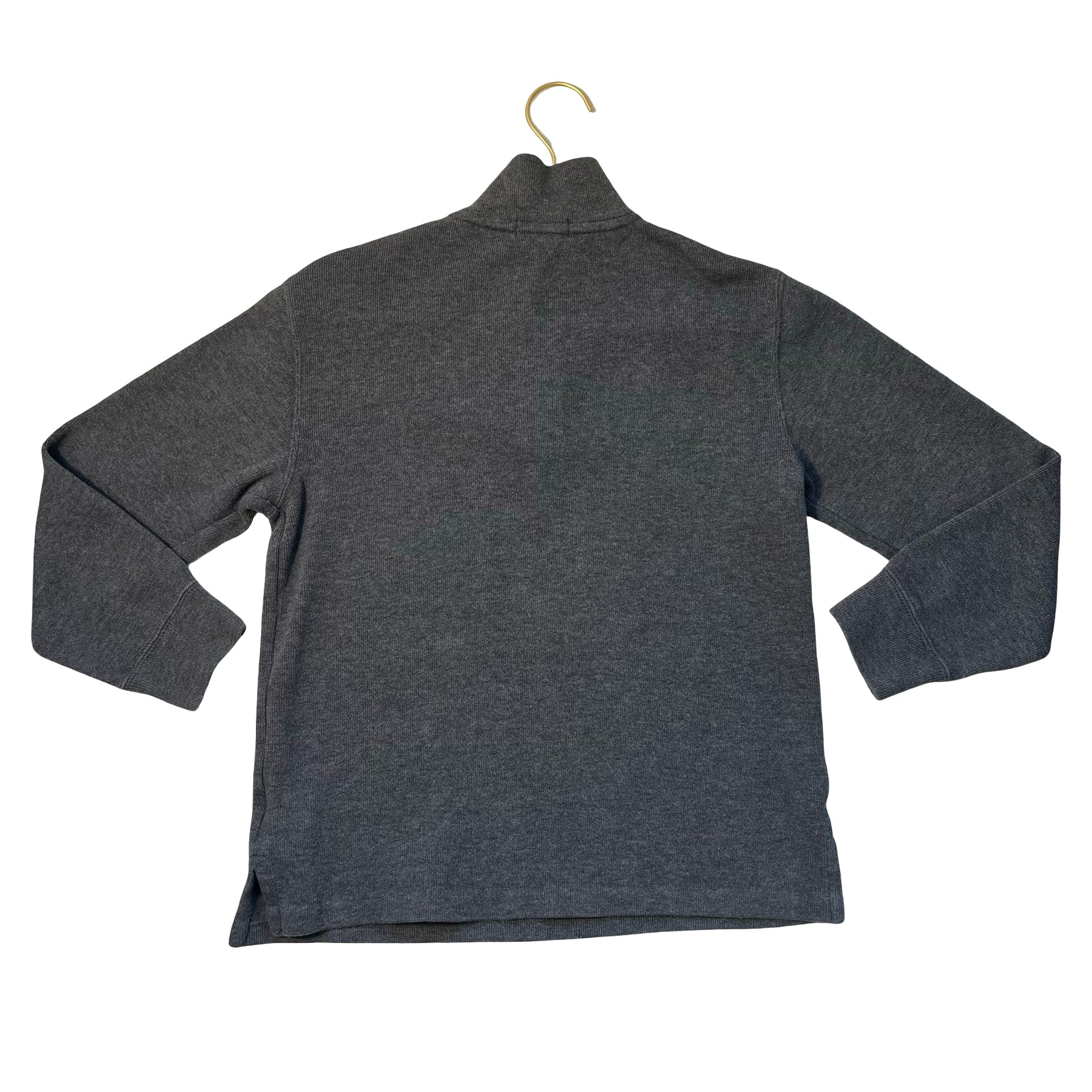 Polo Ralph Lauren Dark Gray Quarter-Zip Pullover - Size M 10-12