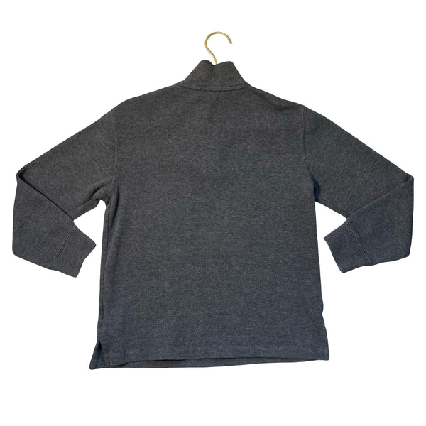 Polo Ralph Lauren Dark Gray Quarter-Zip Pullover - Size M 10-12
