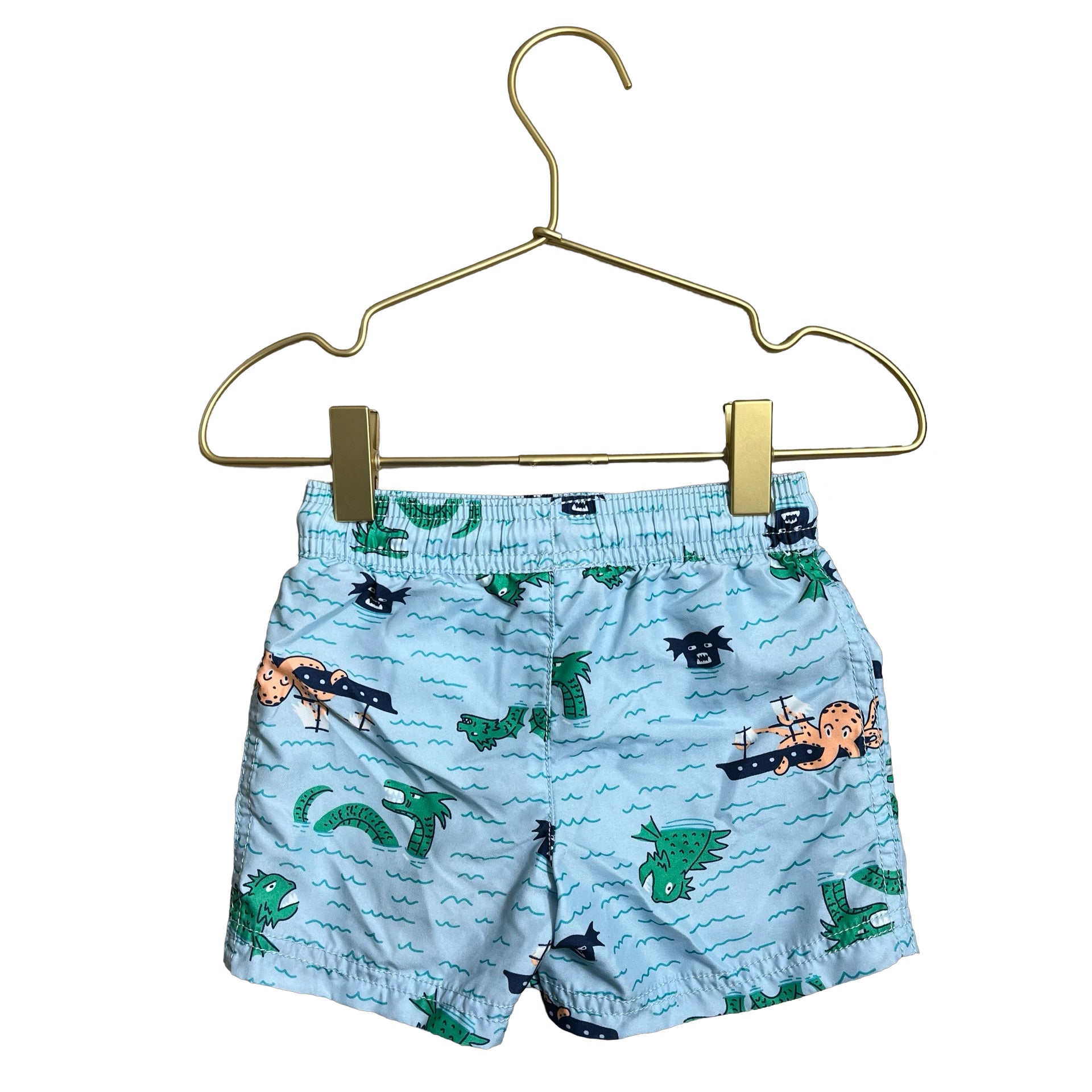 Carter's Light Blue Sea Animal Swim Suit - Size 12 Mo