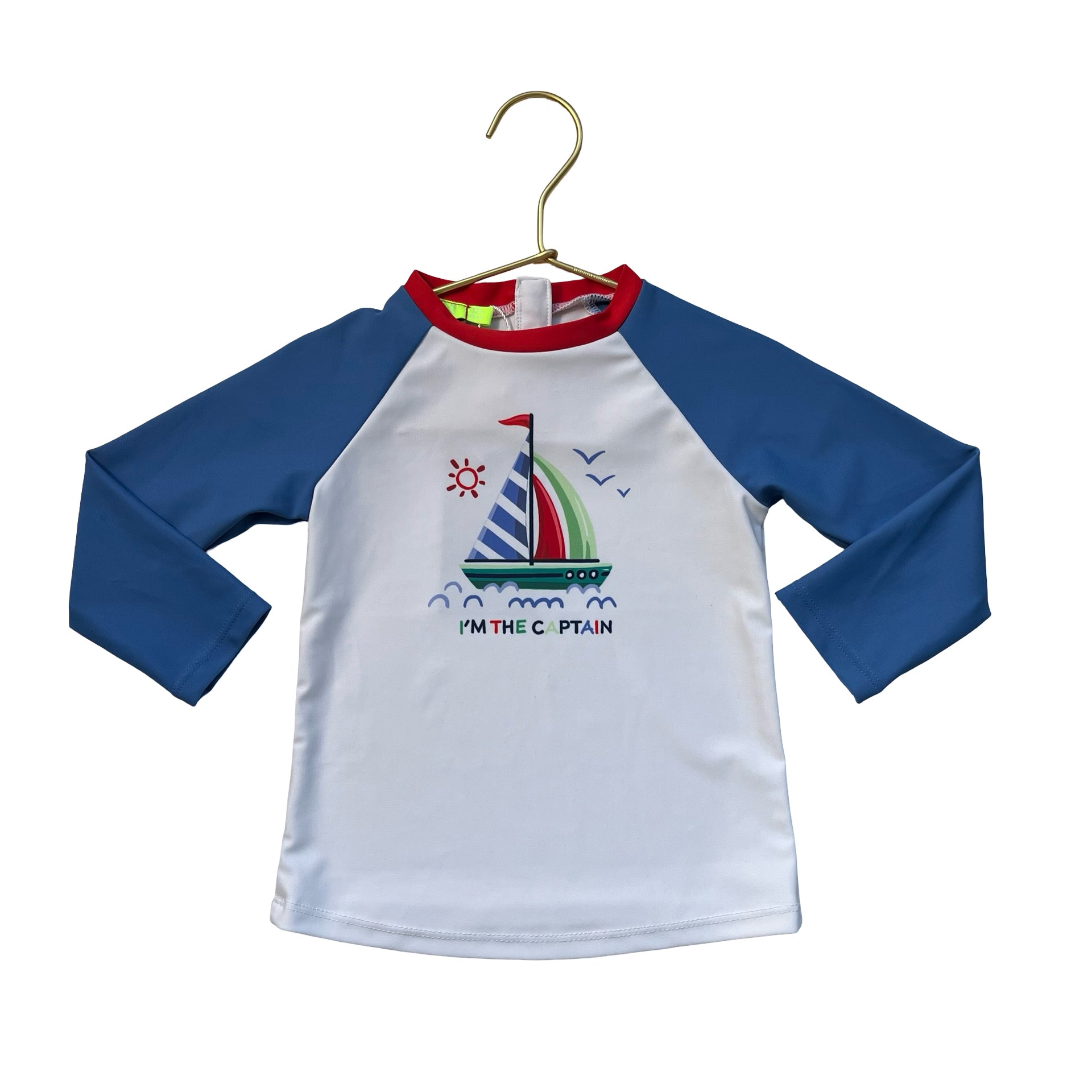 Mayoral 'I'm The Captain' Rash Guard - Size 12 Mo