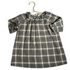 Bonpoint Sage Green & Ivory Plaid Flannel Dress - Size 18 Mo