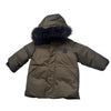 Jacadi Olive Green Fur Trim Hooded Jacket - Size 18 Mo