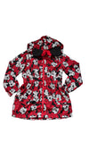 Disney Red Minnie Mouse Hooded Windbreaker Jacket - Size 6X