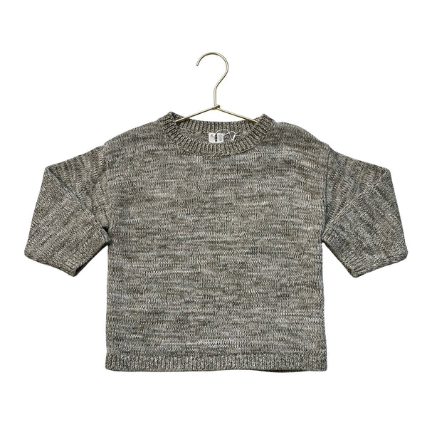 Arket Olive Green Space-Dye Cotton Sweater - Size 2-4Y