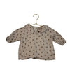Cozmo Tan Floral Cotton Gauze Blouse - Size 3 Mo