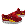 Puma Red & Yellow Flames Suede Sneakers - Size 12