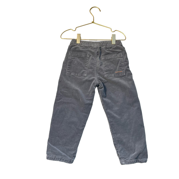 Zara Jersey-Lined Gray Corduroy Pants - Size 4-5